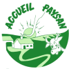 Logo Accueil Paysan, garantissant un accueil chaleureux et authentique dans des lieux de séjour respectueux de l'environnement et des traditions.